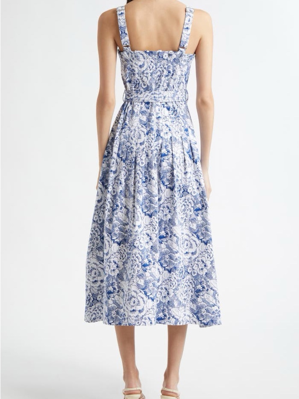 Cing à Sept Floral Print A-Line Dress.  Size 4 - Picture 2 of 12